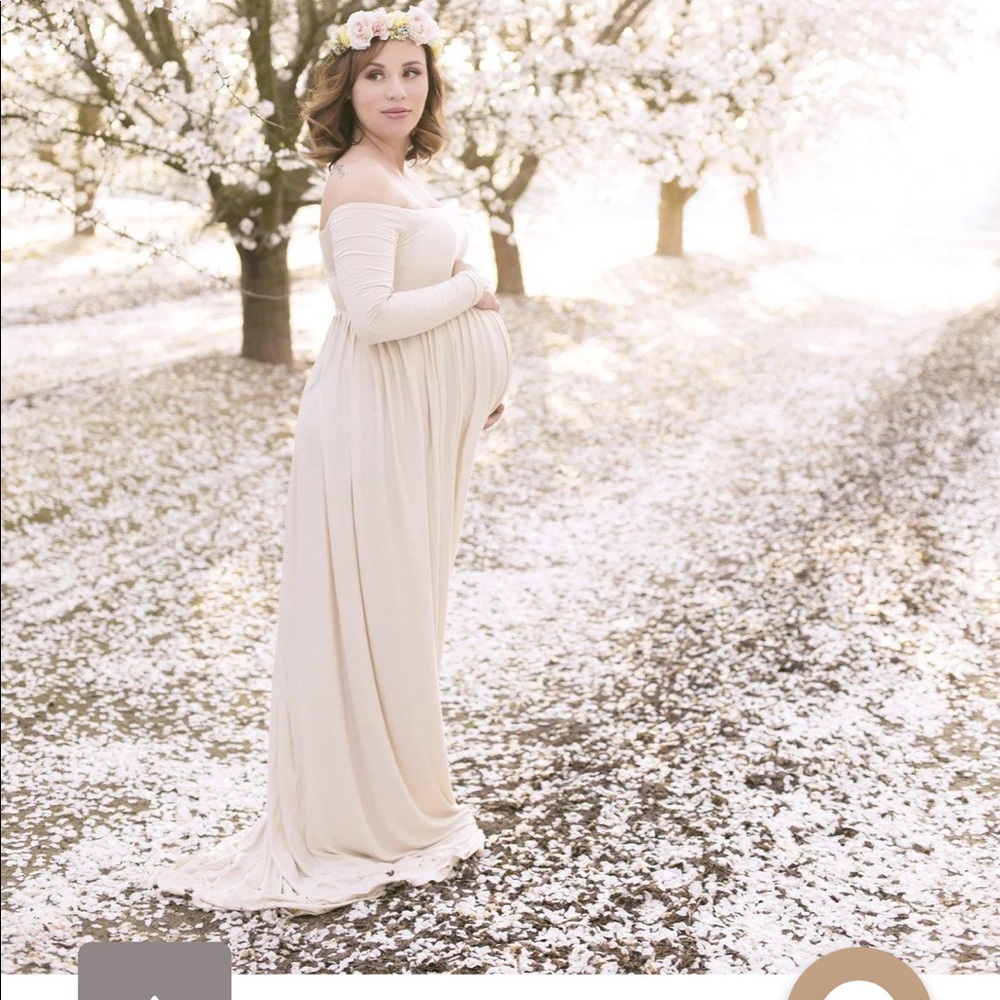 Sew trendy fashion and accessories maternity dress😊 IVORY COLOR
